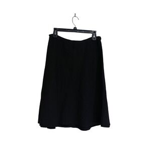 Cabi Black Knit Pattern Midi Skirt Size Small